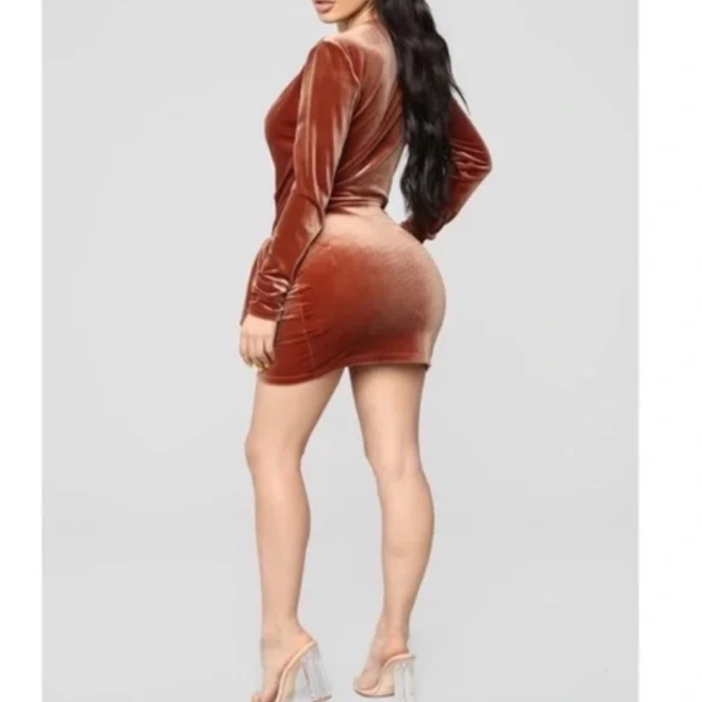 Fashion Nova Photoelectric Velvet Mini Dress - Picture 9 of 9